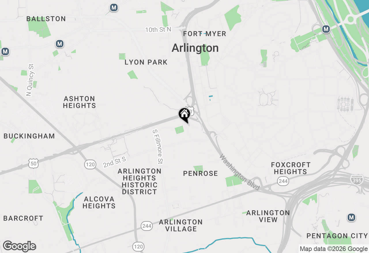 Map of 104 S Wise Street, Arlington, VA 22204