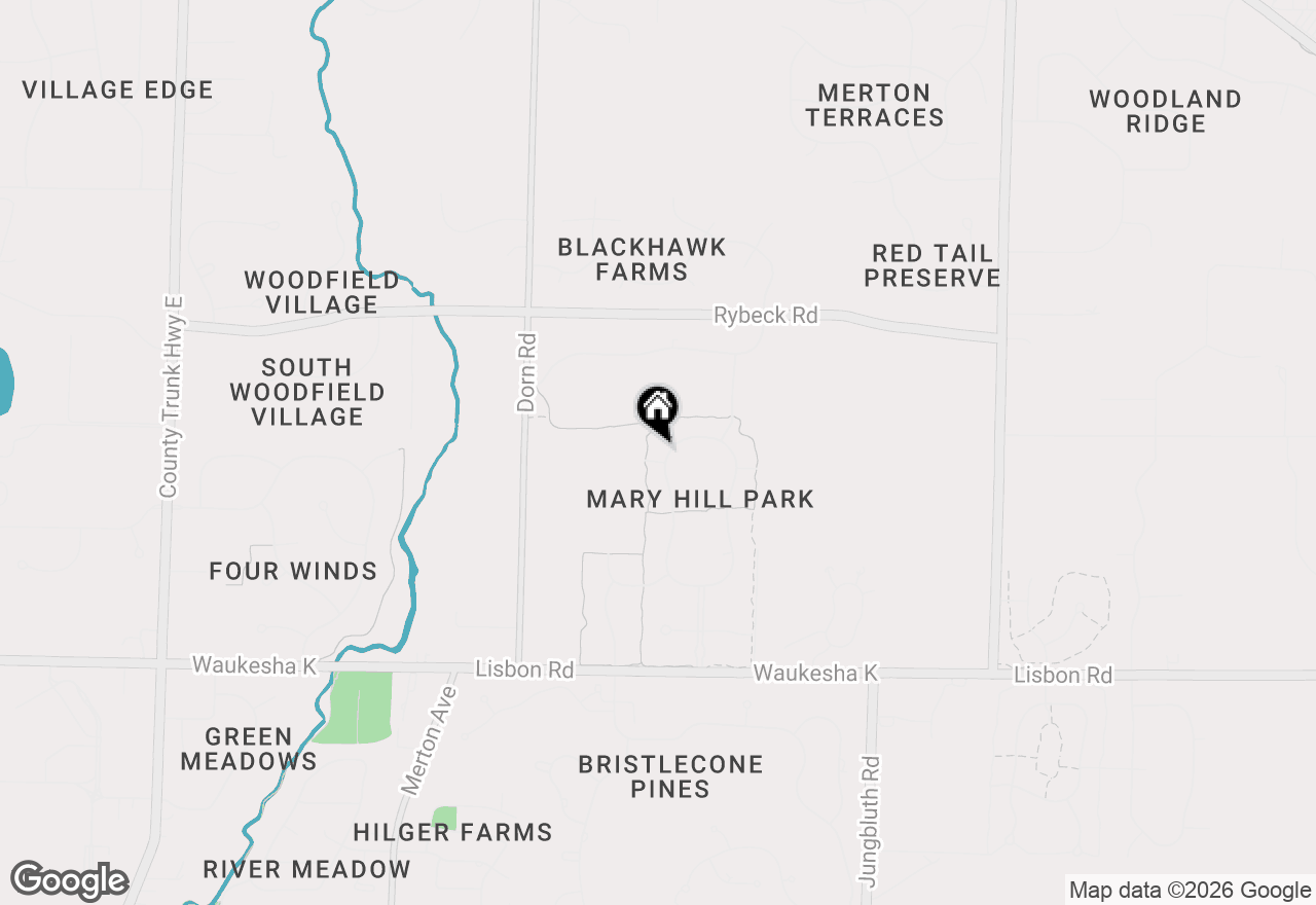 Map of 1252 Mary Hill Cir, Hartland, WI 53029