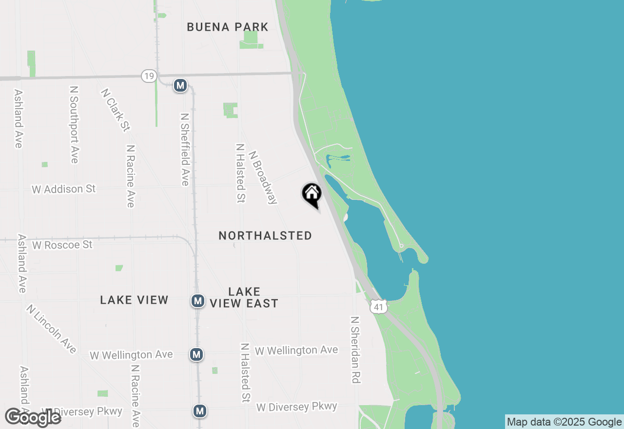 Map of 539 W Stratford Place #310, Chicago, IL 60657