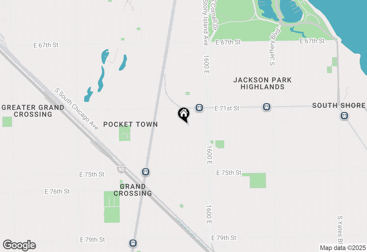 Map of 1431 E 72nd Street, Chicago, IL 60619