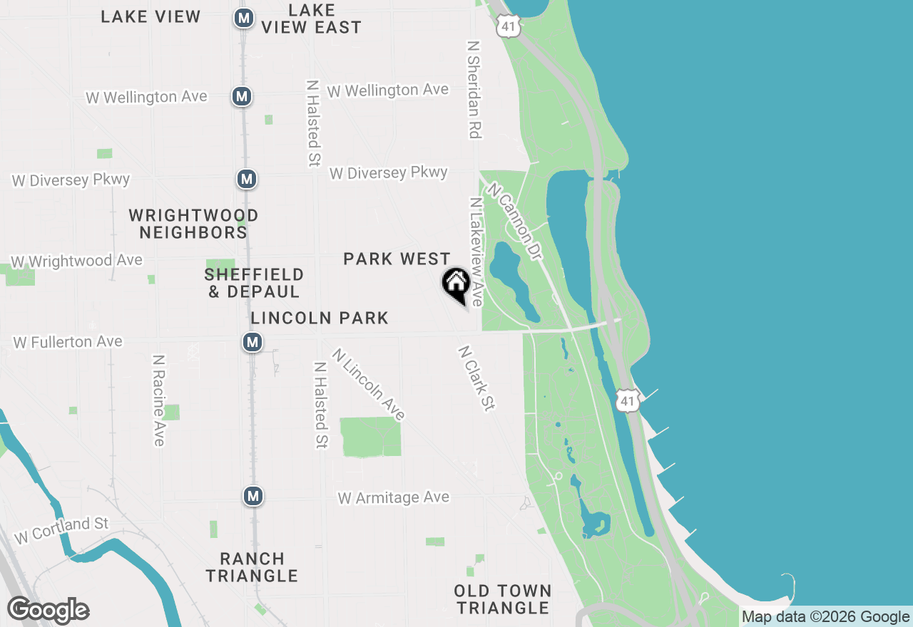 Map of (Address confidential), Chicago, Illinois 60614