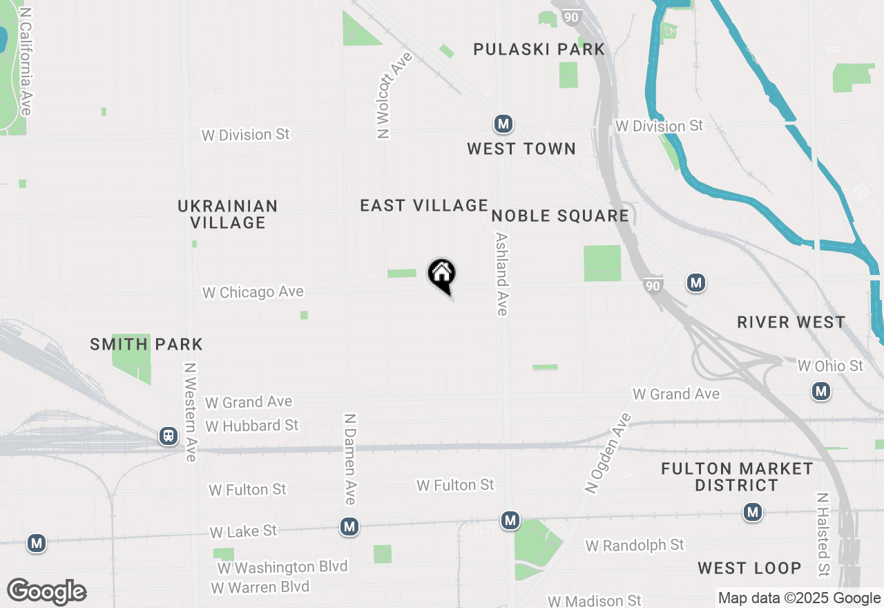 Map of 1736 W Superior Street #1, Chicago, IL 60622