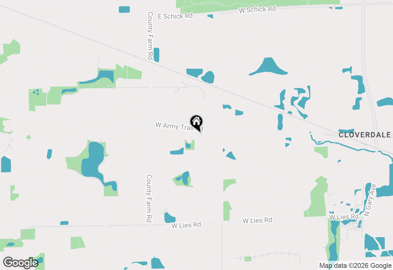 Map of 1475 Merrimac Lane, Hanover Park, IL 60133