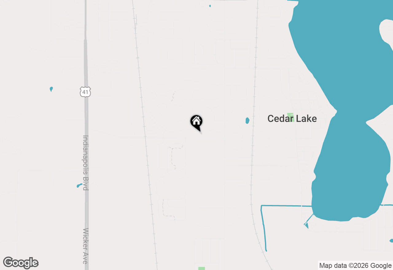 Map of 9911 Flagstaff Street, Cedar Lake, IN 46303