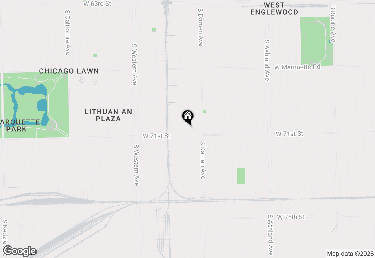 Map of 2057 W 70th Place, Chicago, IL 60636