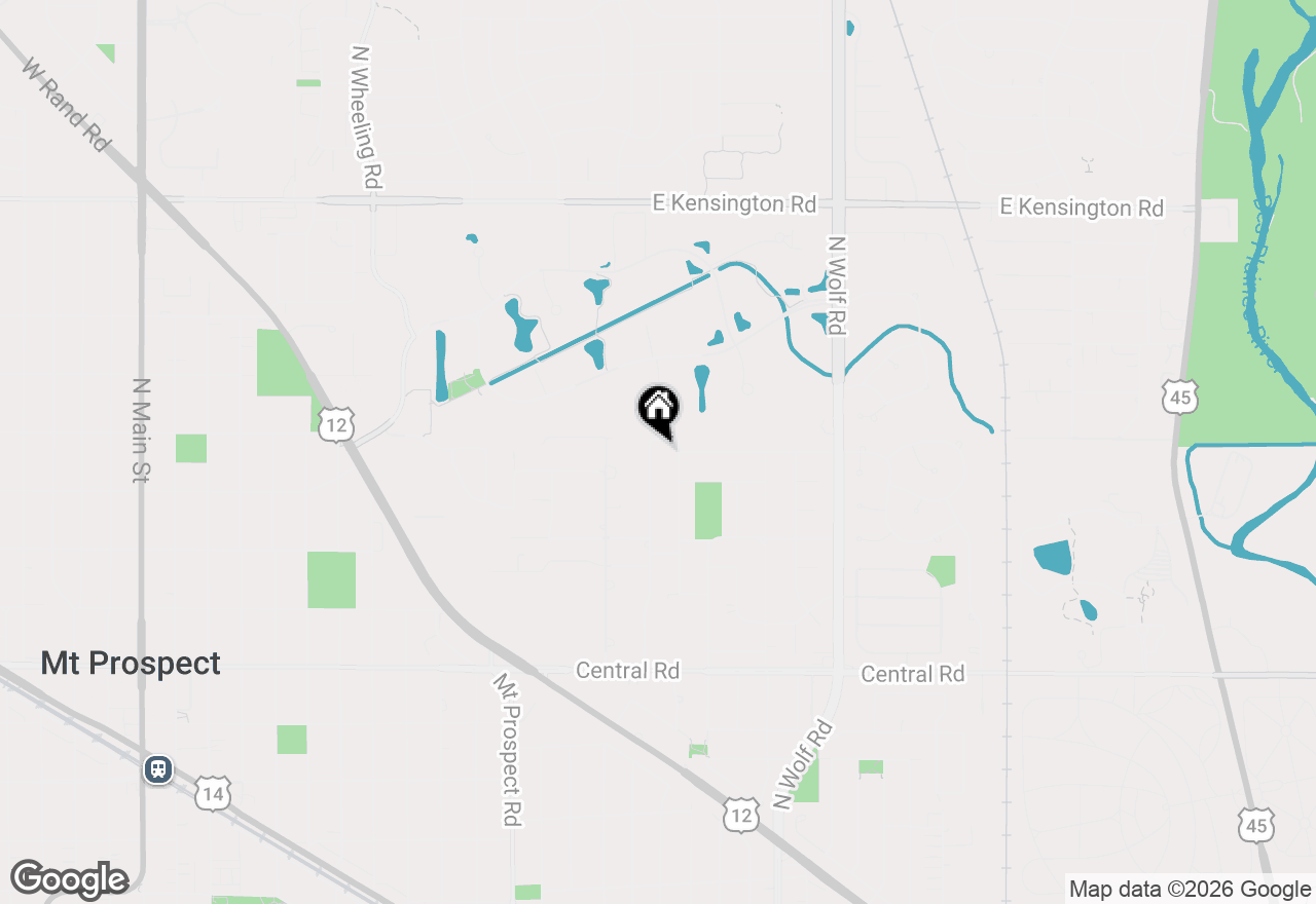 Map of 317 N Marcella Road, Mount Prospect, IL 60056