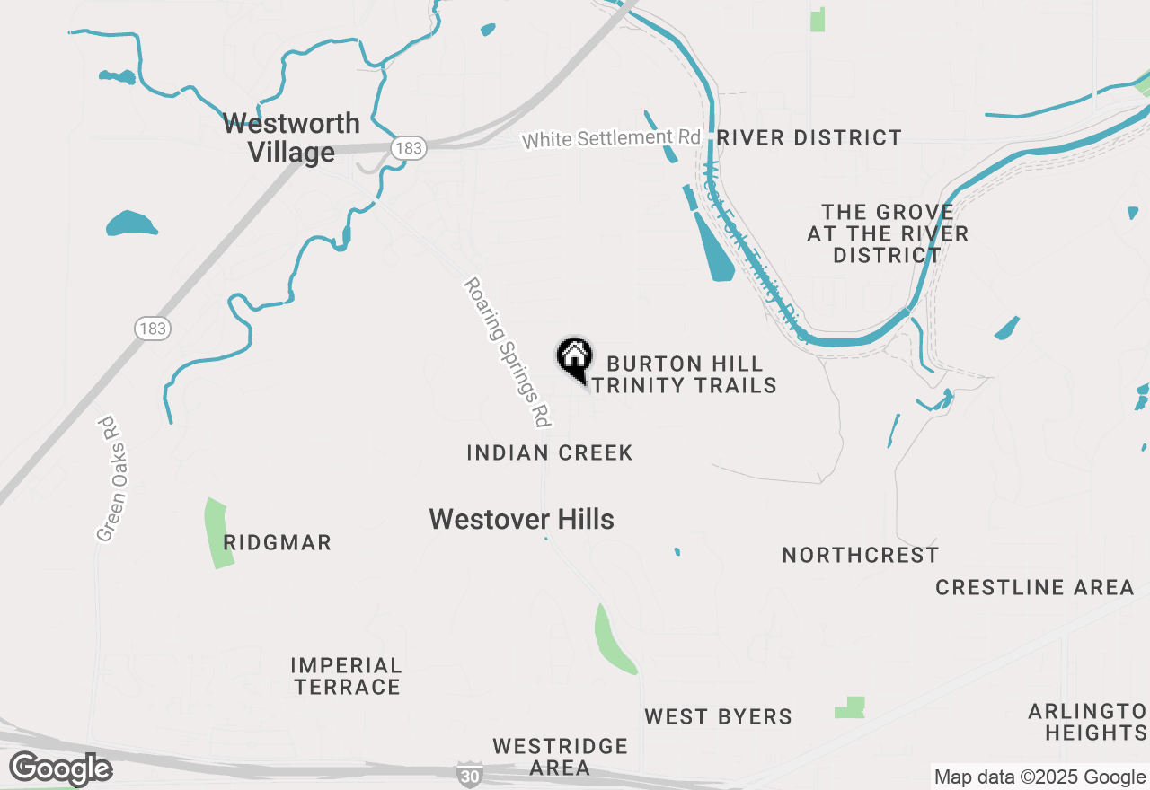 Map of 1159 Roaring Springs Road, Fort Worth, TX 76114
