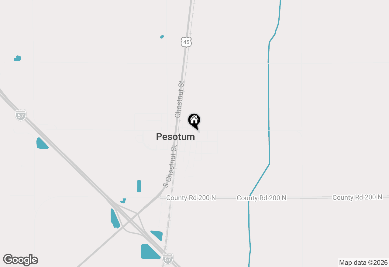Map of 16 N Locust Street, Pesotum, IL 61863