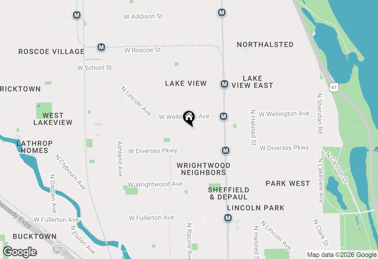 Map of 2911 N Racine Avenue, Chicago, IL 60657