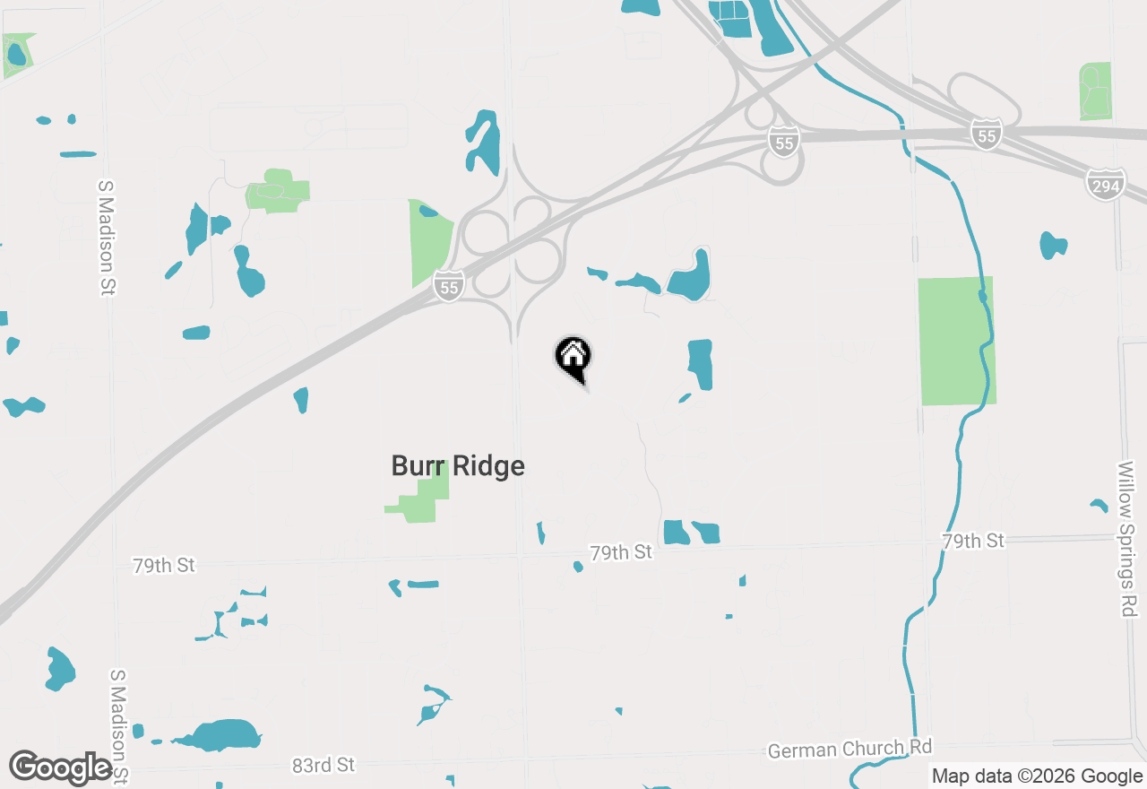 Map of 450 Village Center Drive #404, Burr Ridge, IL 60527