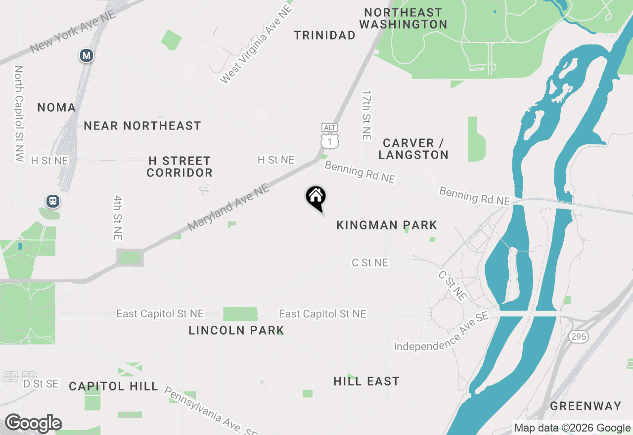 Map of 451 15th Street Ne, Washington, DC 20002