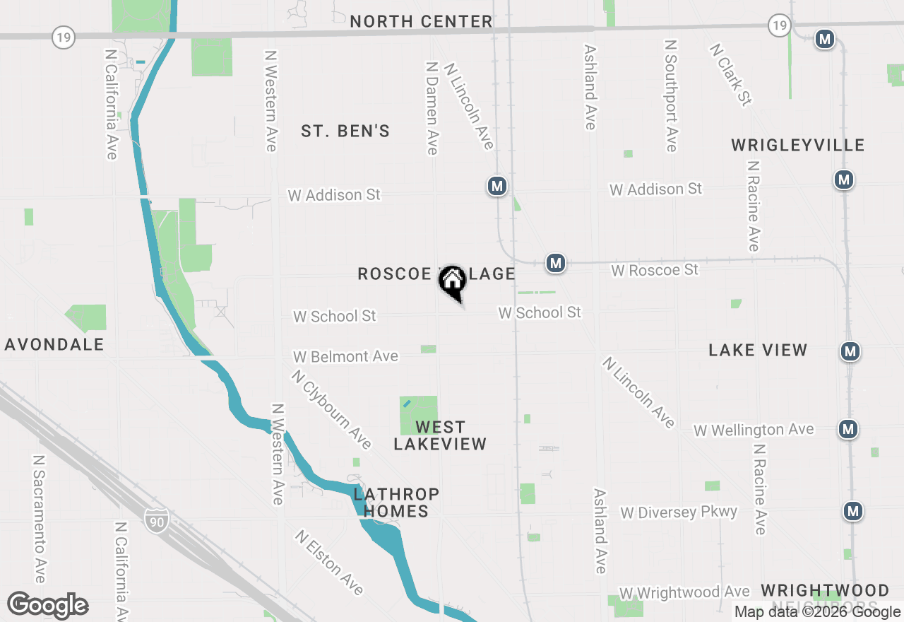 Map of 1938 W School Street, Chicago, IL 60657
