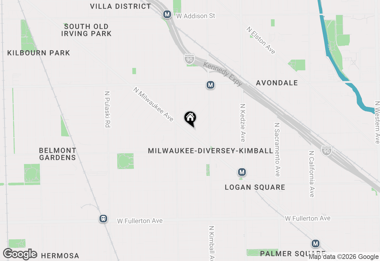 Map of 2908 N Allen Avenue #2, Chicago, IL 60618