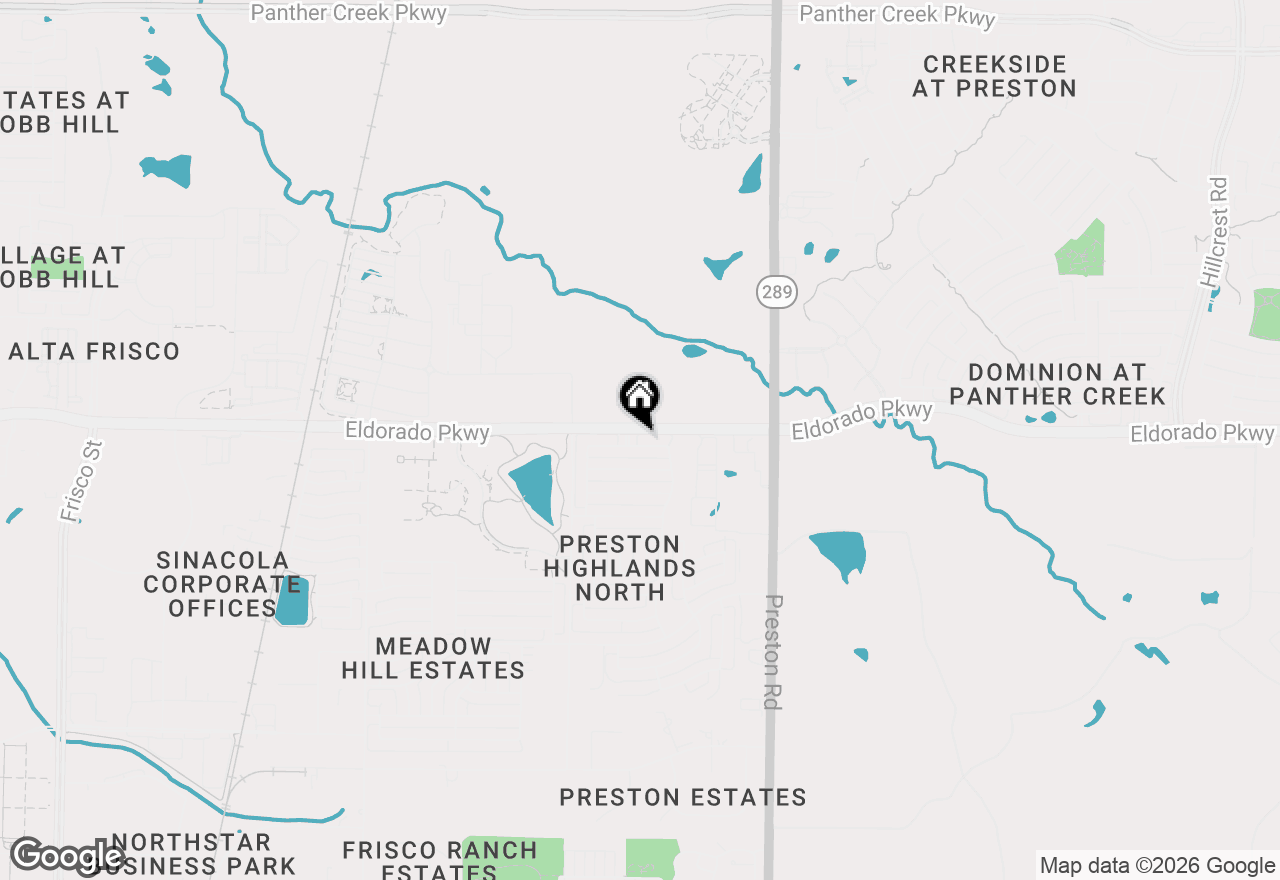 Map of 8412 Silverton Drive, Frisco, TX 75033