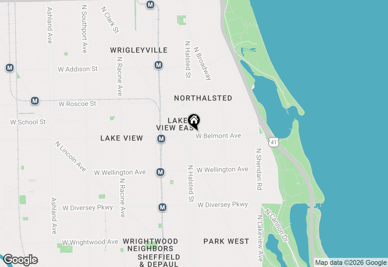 Map of 744 W Belmont Avenue #2F, Chicago, IL 60657