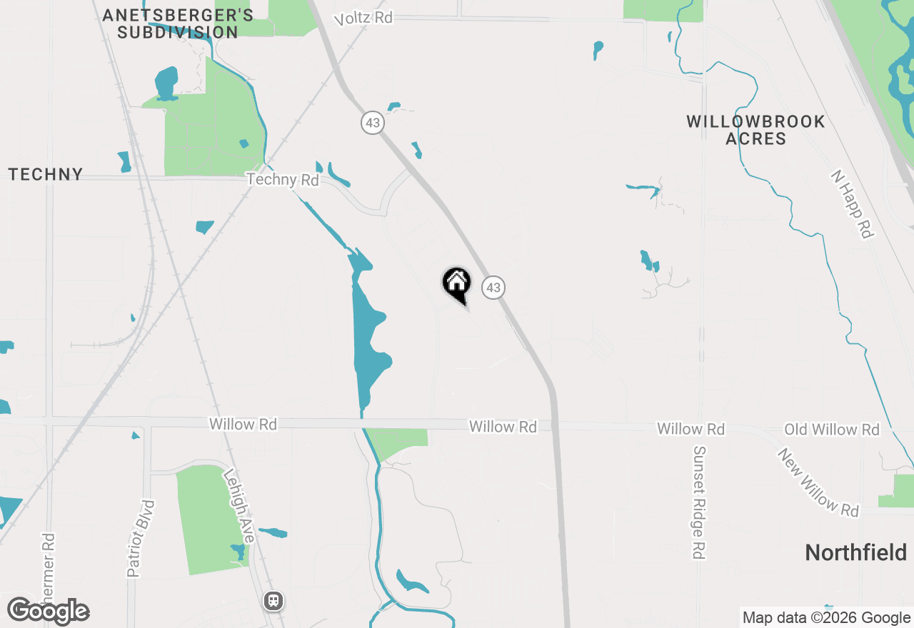 Map of 992 Enfield Drive, Northbrook, IL 60062