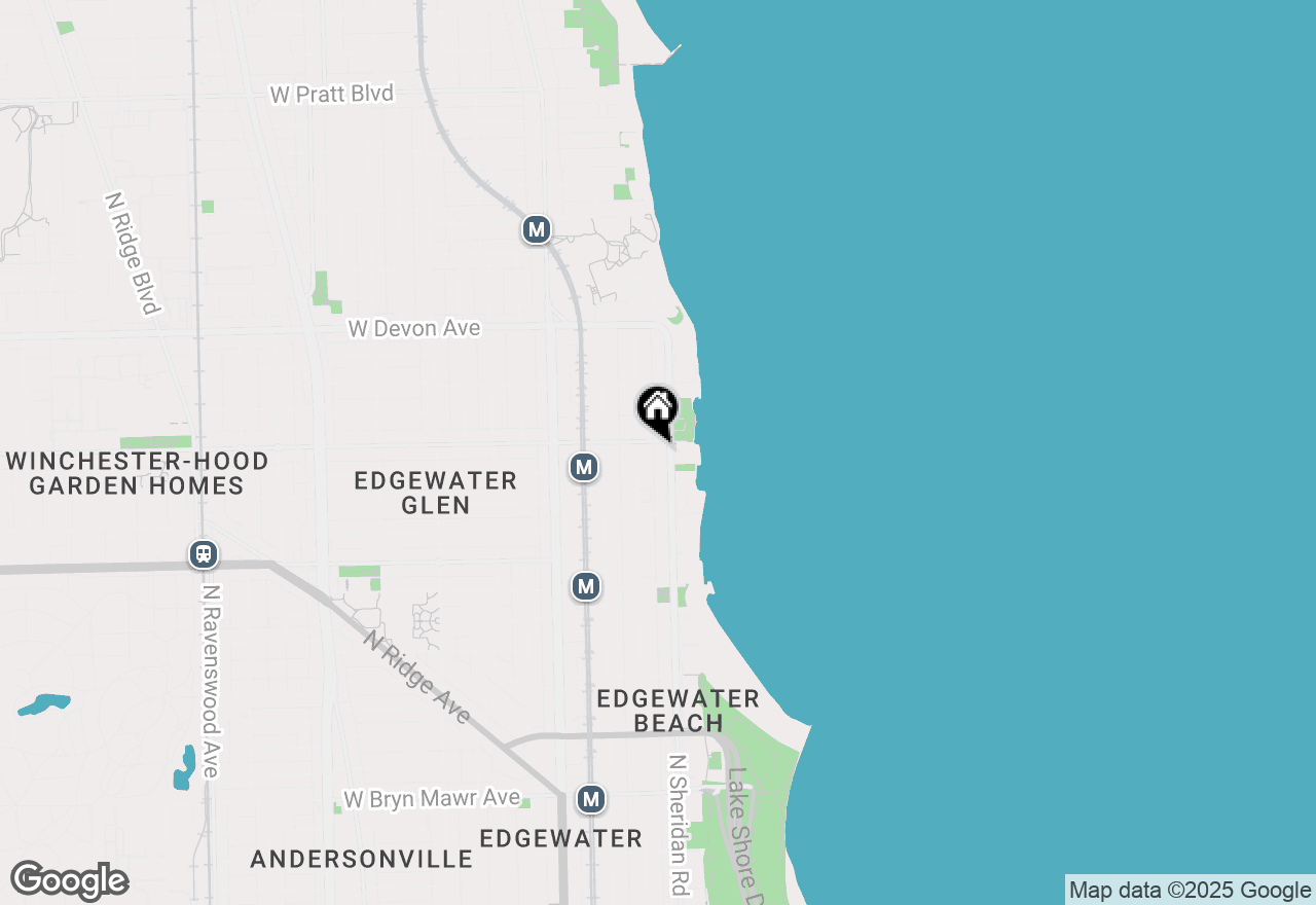 Map of 6166 N Sheridan Road #28H, Chicago, IL 60660