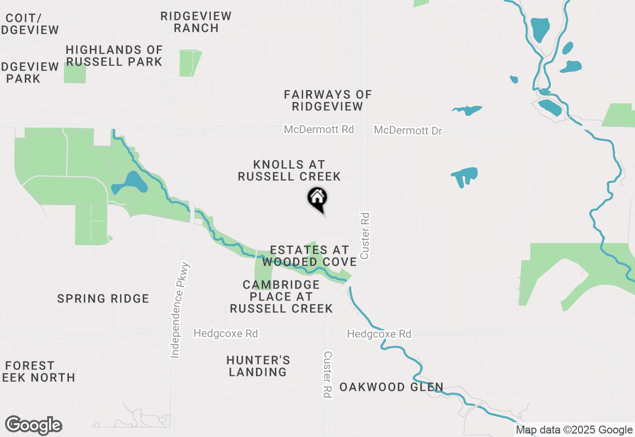 Map of 2408 Senna Hills Lane, Plano, TX 75025