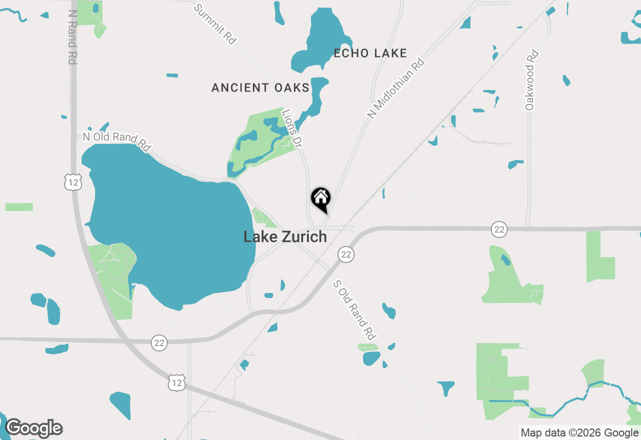 Map of (Address confidential), Lake Zurich, Illinois 60047