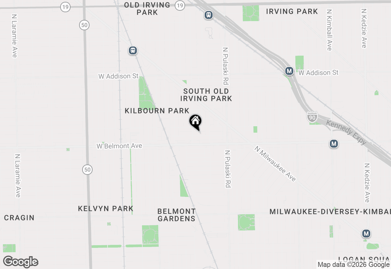 Map of 4150 W Melrose Street, Chicago, IL 60641