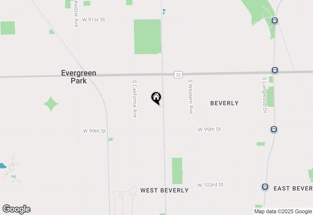 Map of 2630 97th Place, Evergreen Park, IL 60805