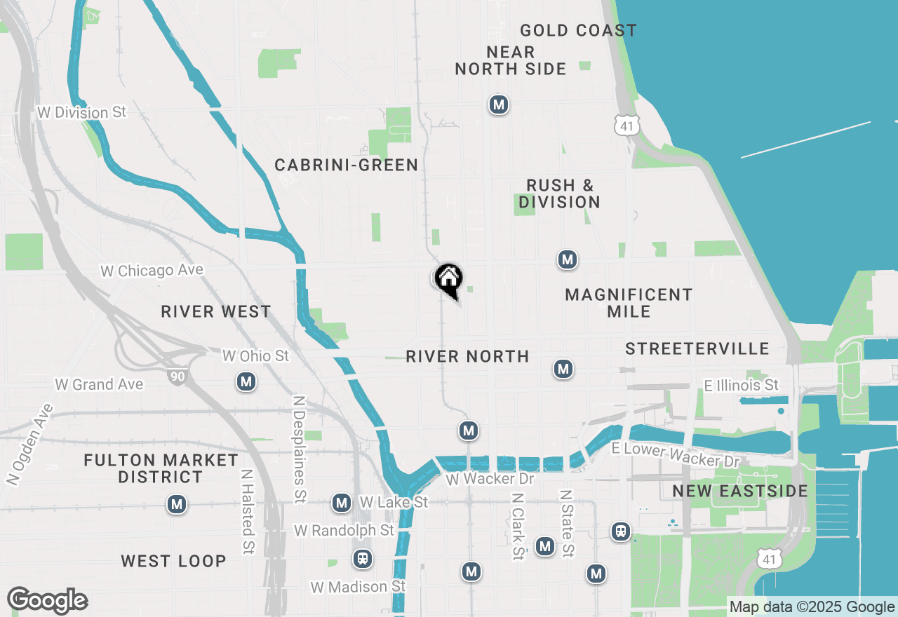 Map of 225 W Huron Street #415, Chicago, IL 60654