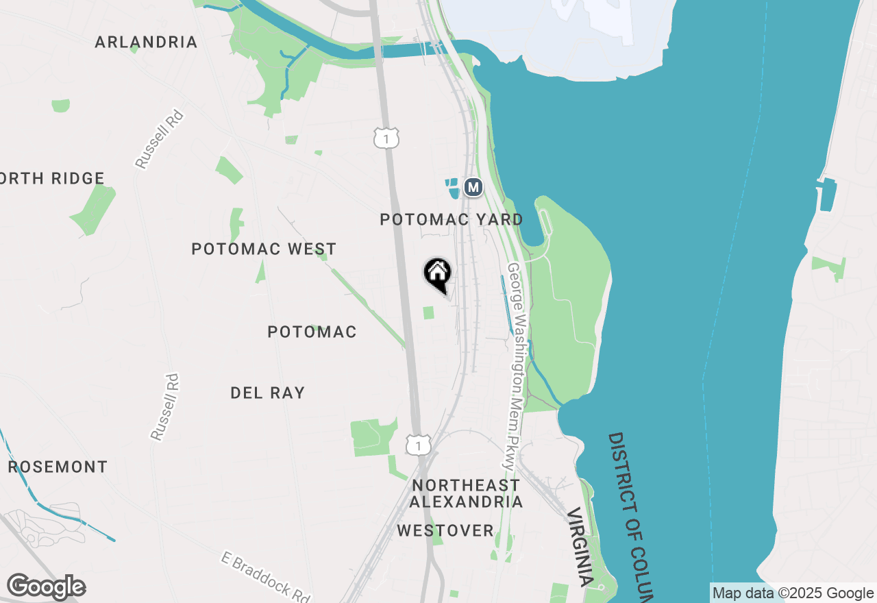 Map of 738 Bluemont Avenue, Alexandria, VA 22301