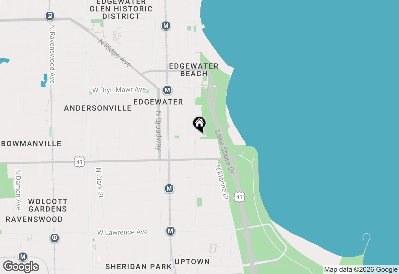 Map of 950 W Berwyn Avenue #9, Chicago, IL 60640