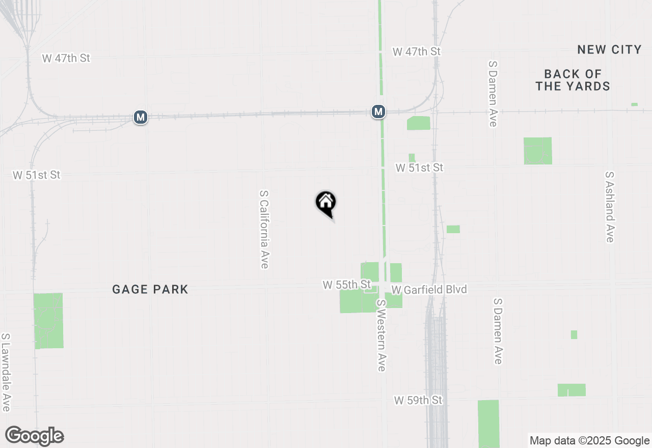 Map of 5257 S Rockwell Street #CH, Chicago, IL 60632