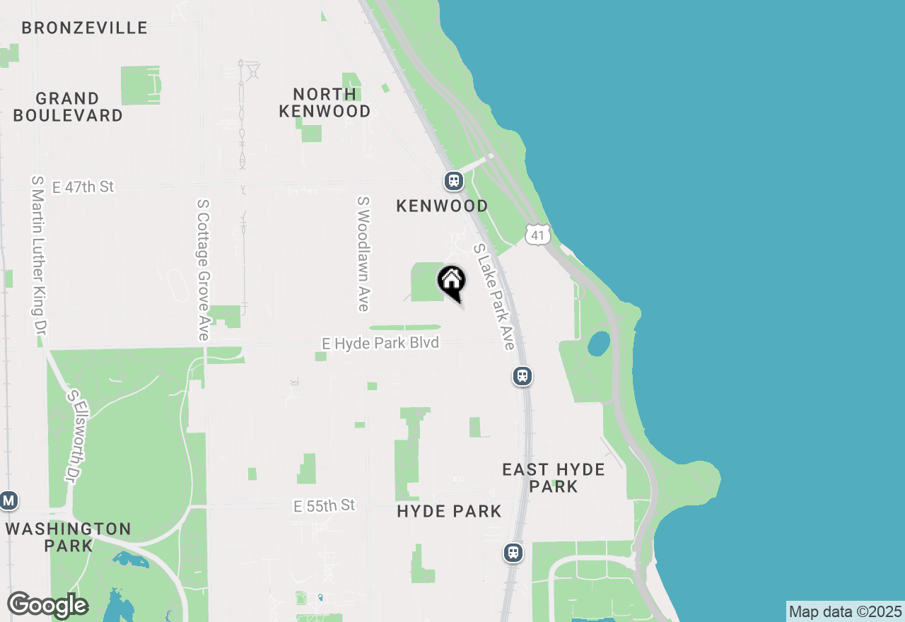 Map of 5009 S Dorchester Avenue #3N, Chicago, IL 60615