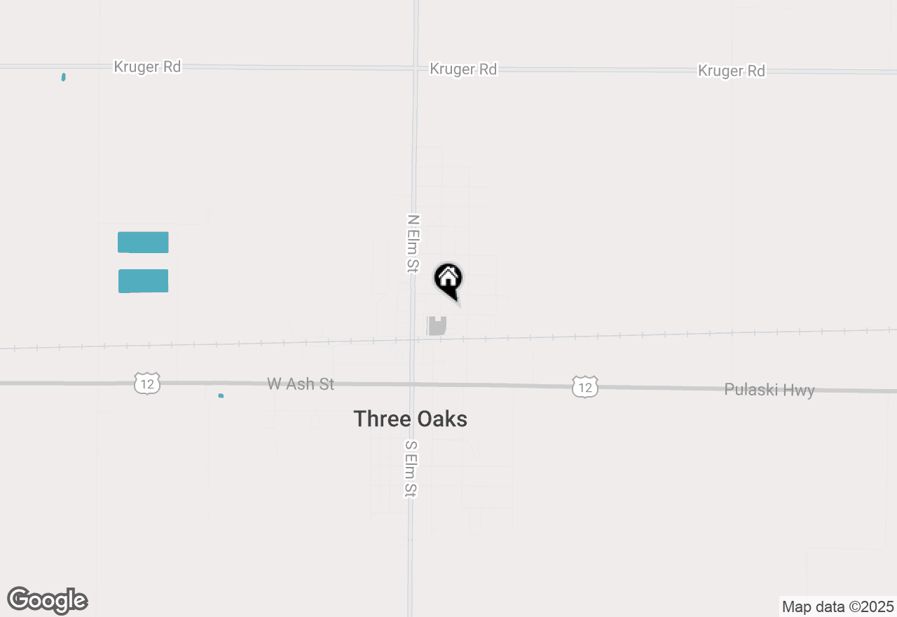 Map of 103 E Maple Street, Three Oaks, MI 49128