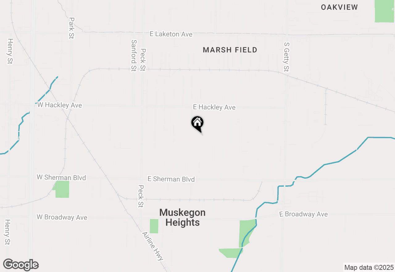 Map of 2328 Howden Street, Muskegon, MI 49444