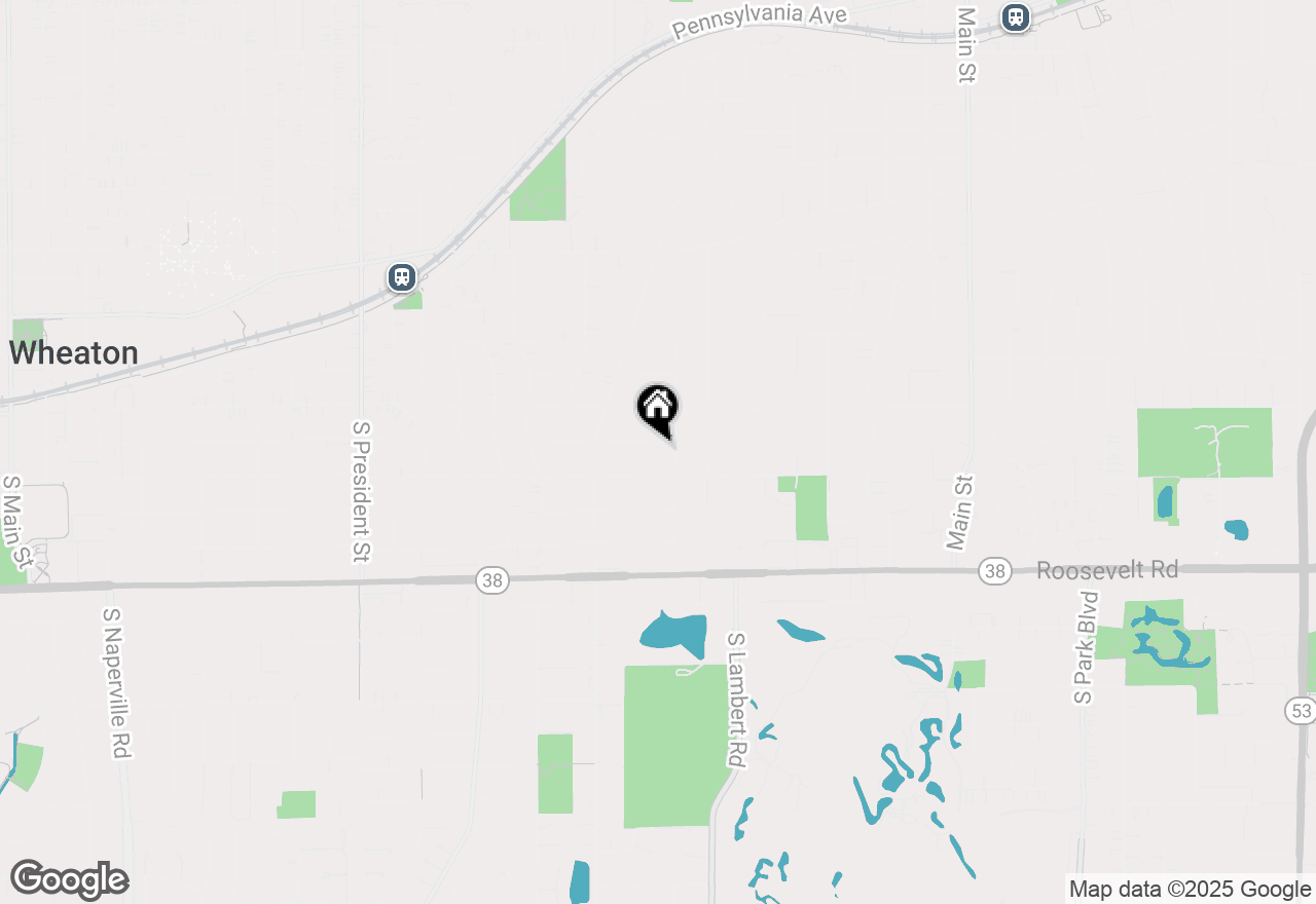 Map of 1922 E Willow Avenue, Wheaton, IL 60187