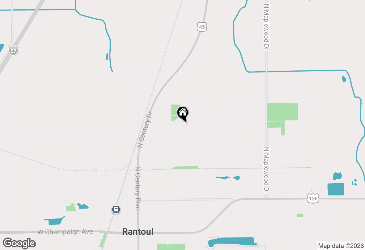 Map of 1025 Ruth Crane Drive, Rantoul, IL 61866