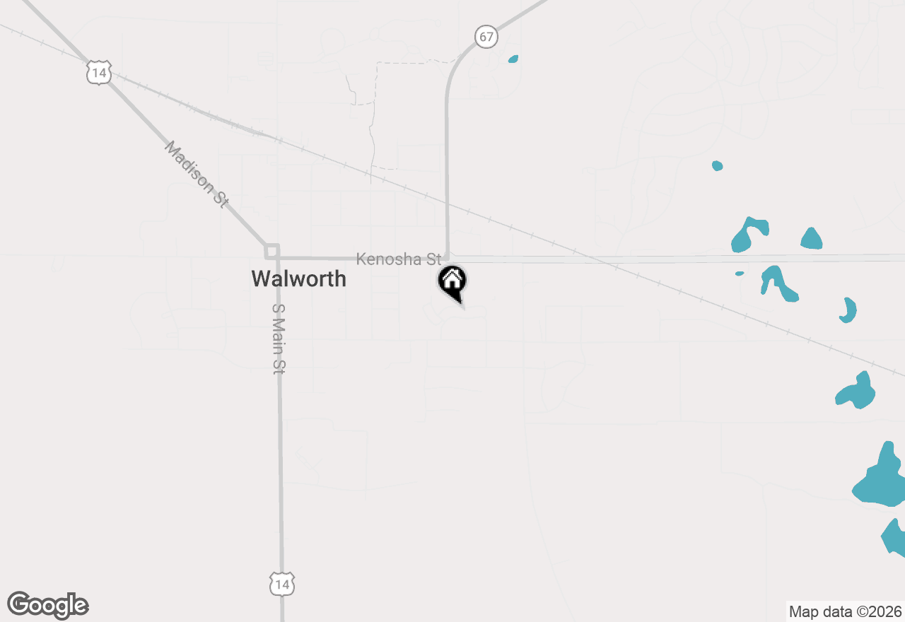 Map of 656 Baker St, Walworth, WI 53184