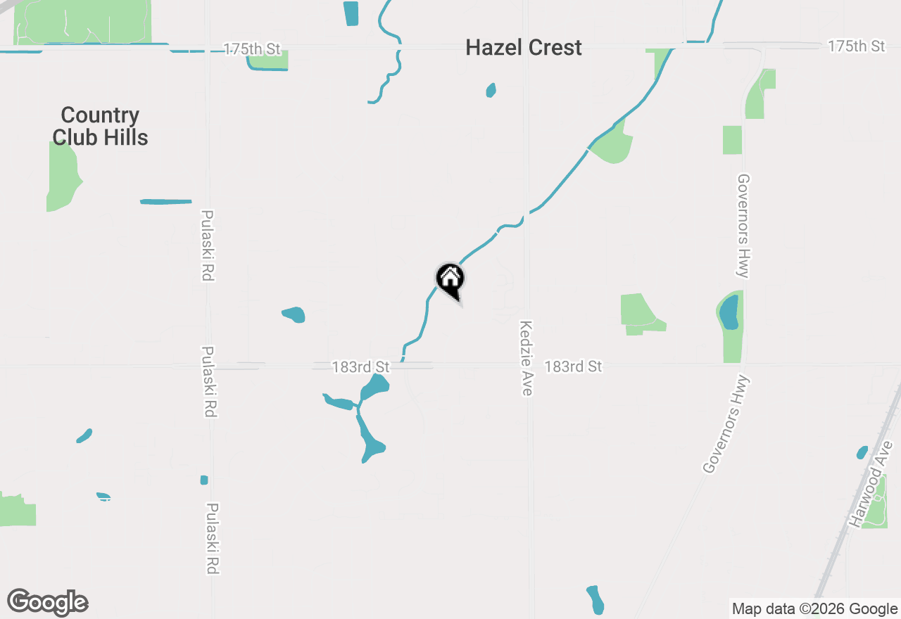 Map of 3401 Seine Court, Hazel Crest, IL 60429