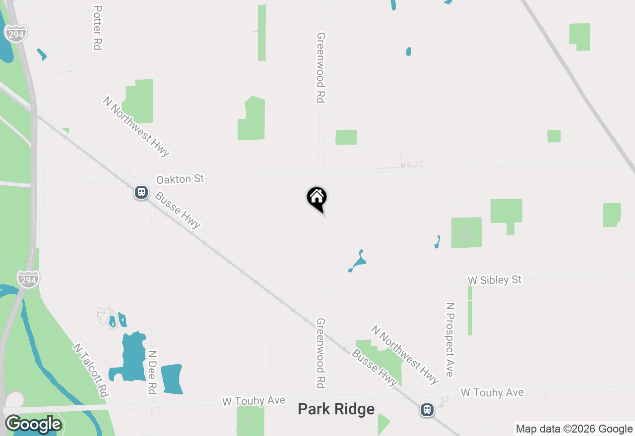 Map of 814 N Greenwood Avenue, Park Ridge, IL 60068