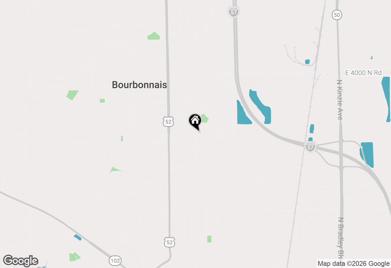 Map of 206 Meadows Road South, Bourbonnais, IL 60914