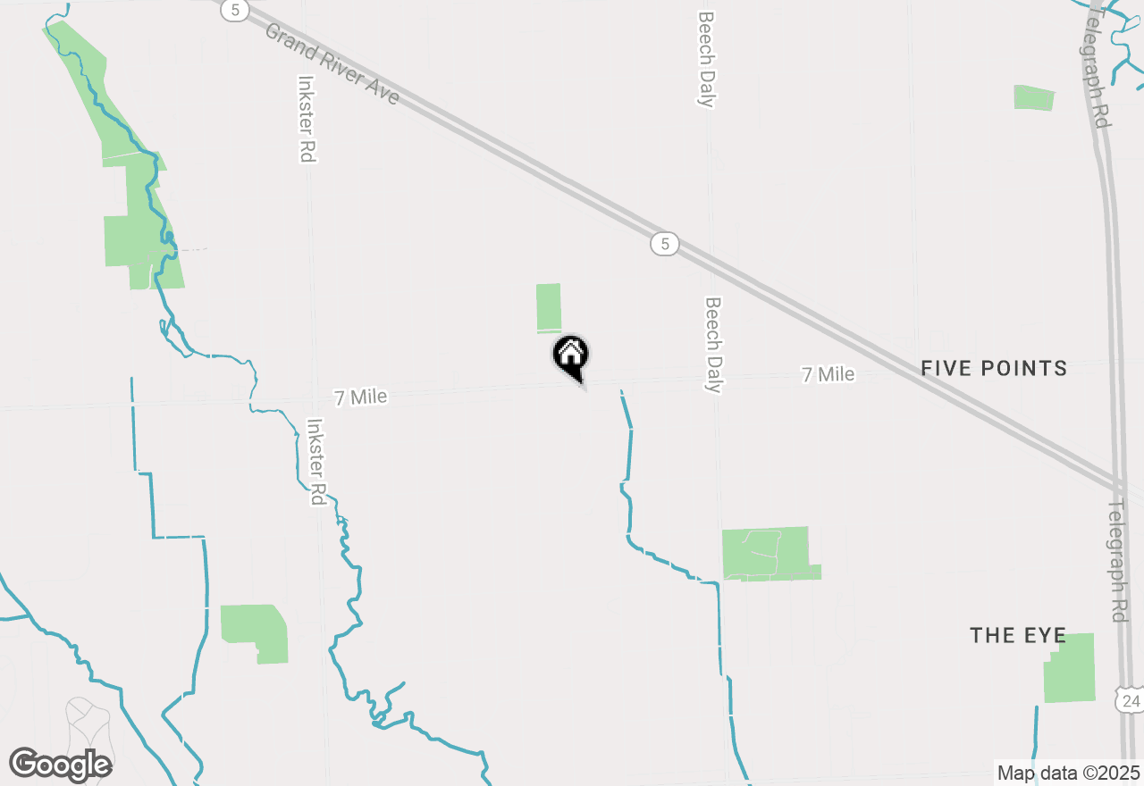 Map of 26341 W 7 Mile Road #B-111, Redford, MI 48240