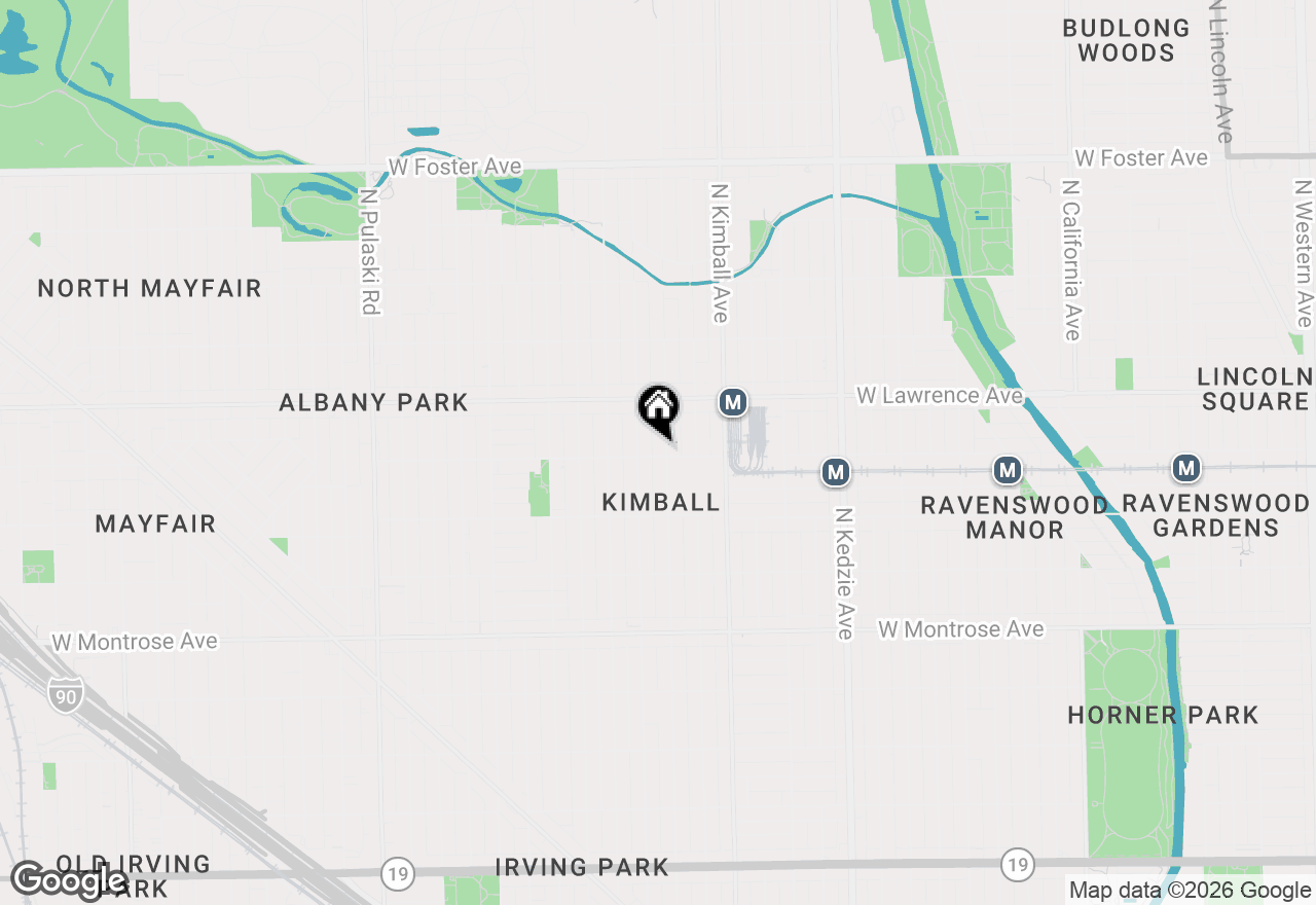 Map of 3512 W Leland Avenue #1, Chicago, IL 60625