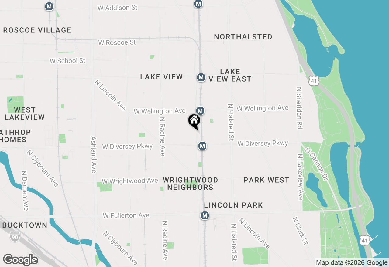 Map of 2838 N Sheffield Street, Chicago, IL 60657