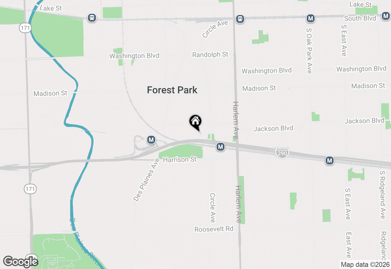 Map of 630 Thomas Avenue, Forest Park, IL 60130