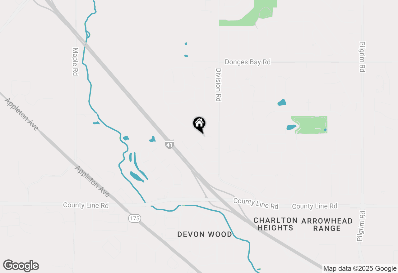 Map of N99W17409 Meadow Creek Way, Germantown, WI 53022