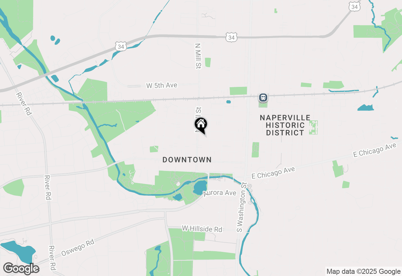 Map of 333 W Benton Avenue, Naperville, IL 60540