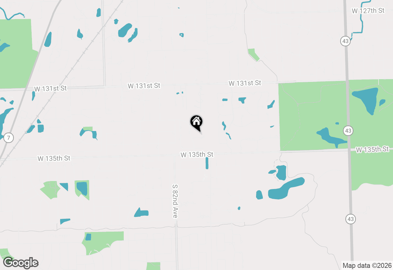 Map of 8032 Kirkcaldy Court, Palos Heights, IL 60463