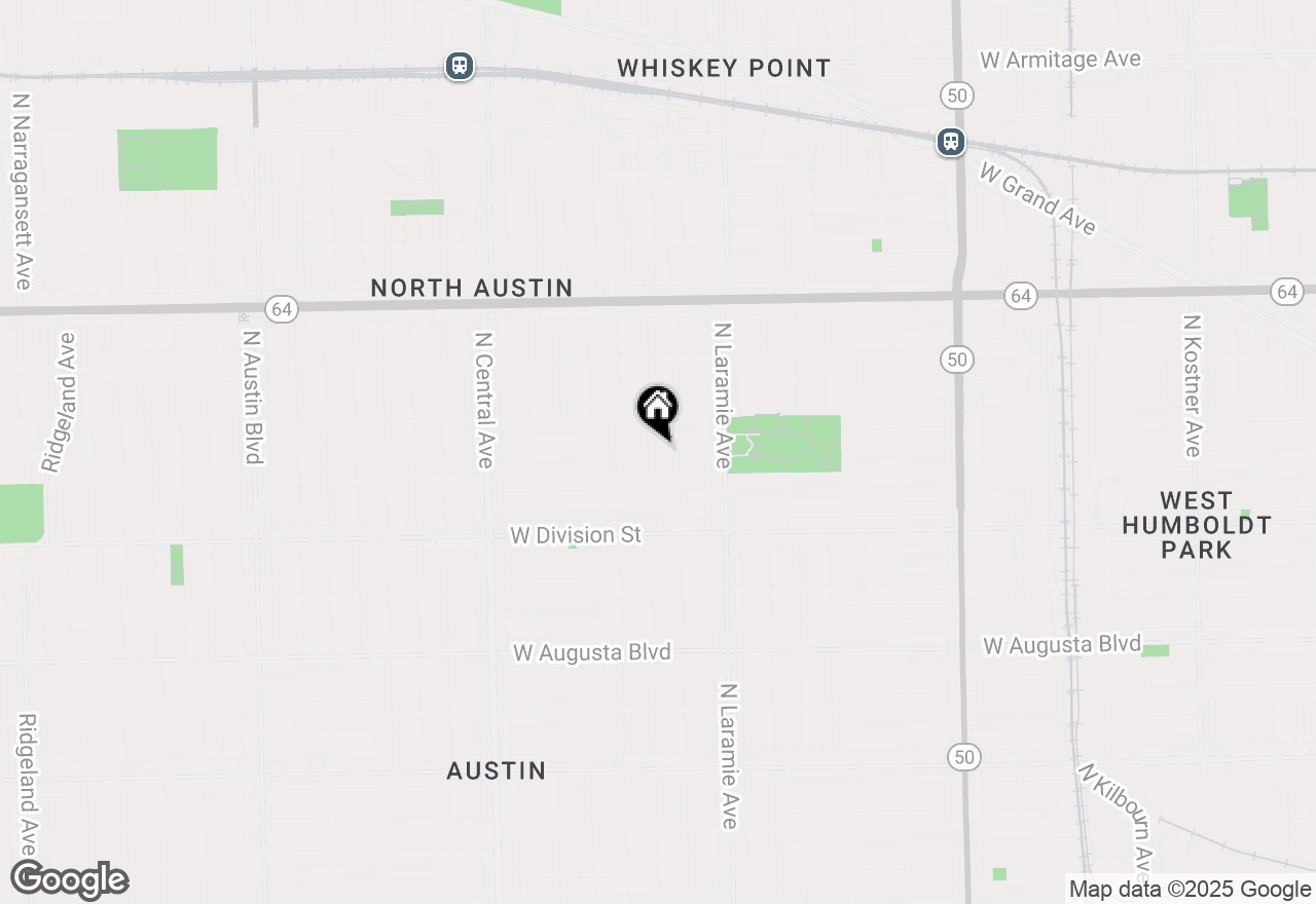 Map of 1322 N Lockwood Avenue, Chicago, IL 60651