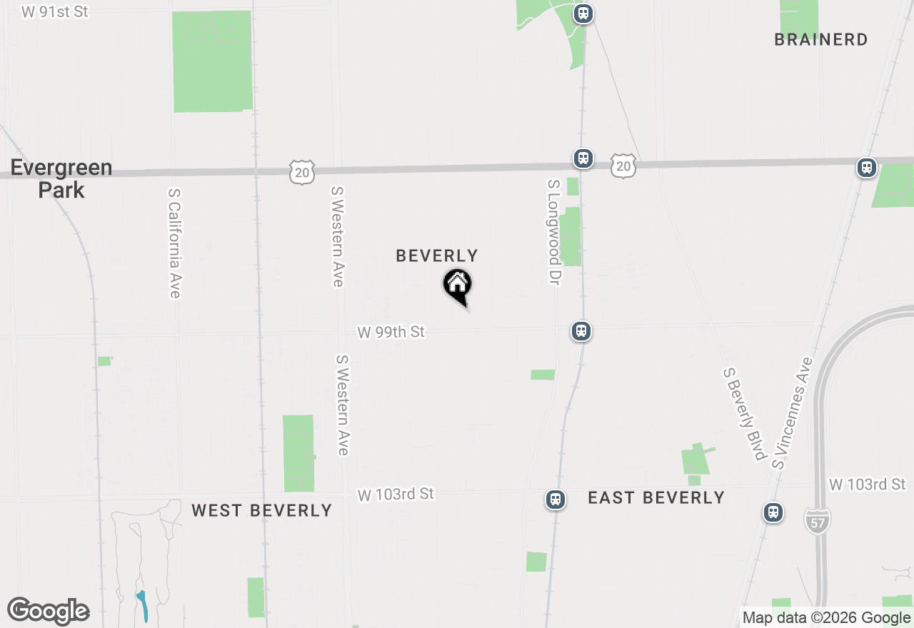 Map of 9836 S Hoyne Avenue, Chicago, IL 60643