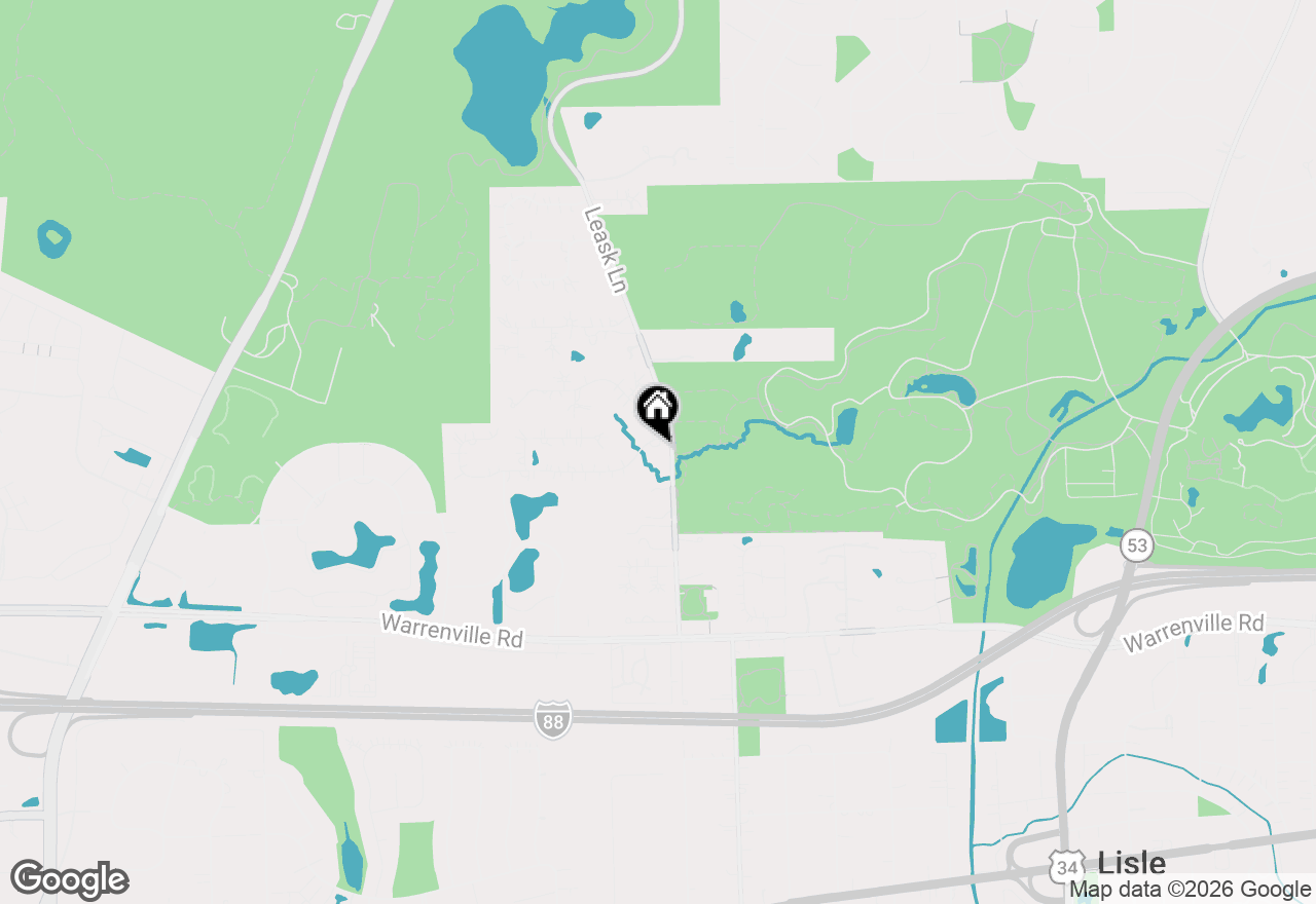 Map of 2103 Pebble Creek Drive, Lisle, IL 60532