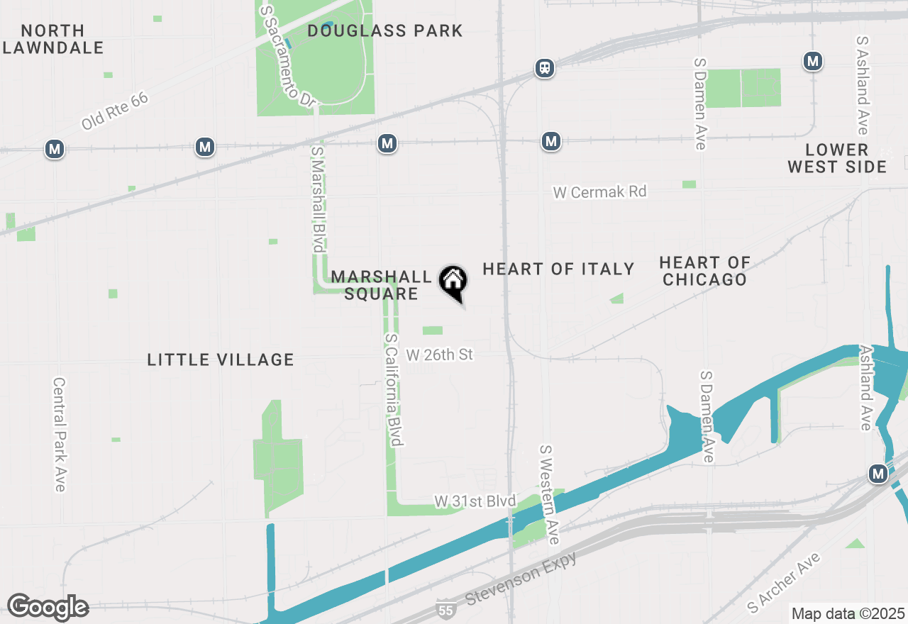 Map of 2610 W 25th Street, Chicago, IL 60608