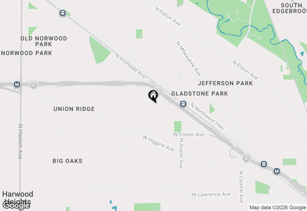 Map of 5405 N Melvina Avenue, Chicago, IL 60630